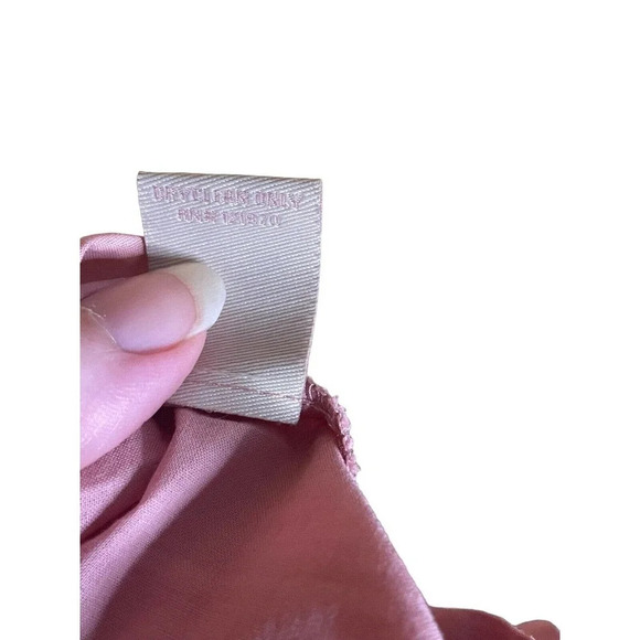 Champagne & Strawberry Elastic Waist Layered Crochet Lace A-line Sz Medium Pink - Picture 4 of 9